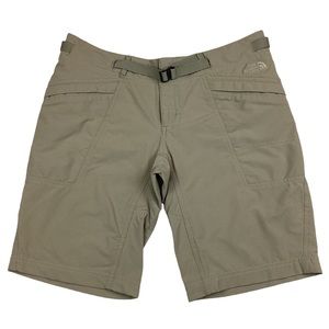 North Face Hiking Cargo Shorts Belted Tan